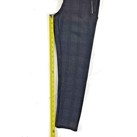 Ann Taylor Cropped Leggings Multicolor Plaid Pockets Size 6 Small Flaw on Length - Picture 14 of 16